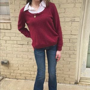 Burgundy sweater